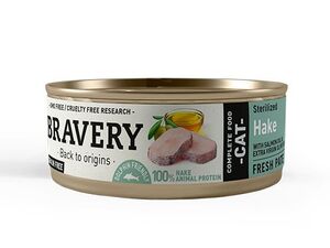 Bravery cat Sterilised 70 g Hake salmon oil/ virgin olive