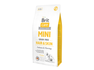 Brit Care Adult mini Grain Free Hair & skin salmon & Herring 2 kg + konzerva Brit 13.174