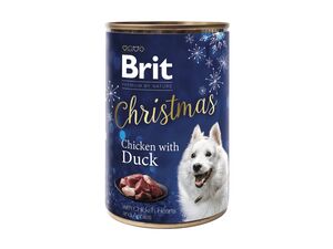 Brit Premium by Nature Christmas Dog Can, 400 g kuře a kachna