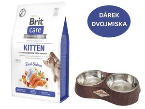 Brit Care Cat Grain-Free Kitten Gentle Digestion & Strong Immunity 2 kg losos + dárek Carn