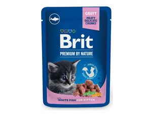 Brit Premium kotě 100 g kapsa rybí kousky v omáčce