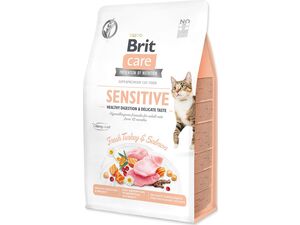 Brit Care Cat Grain-Free Sensitive Healthy Digestion & Delicate Taste, 2 kg krůta a salm