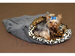 Marysa spací pytel XL 60 x 75 cm 3 v 1 barva 37 šedá leopard