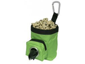 Nayeco sáček na pamlsky 540 ml 10 x 10 x 5 cm a 20 ks sáčků na exkrementy zelený