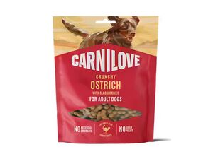 Carnilove Dog Crunchy Snack Ostrich & Blackberries 200 g 