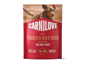 Carnilove Dog Pouch Paté Turkey & Wildboar with Rosehips 300 g