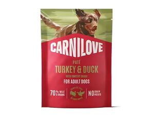Carnilove Dog Pouch PatéTurkey & Duck with Timothy Grass 300 g