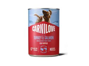 Carnilove dog can Paté Made with Turkey & Salmon for Puppies 400 g