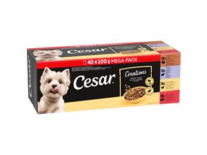 Cesar Selection v omáčce hovězí, jehněčí, kuřecí, hovězí 40 x 100 g   