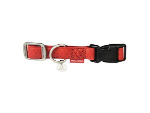 Nayeco obojek Macleather koženkový červený 20 mm x 35 - 50 cm