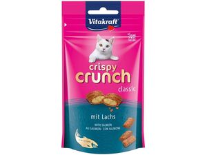 Vitakraft Crispy Crunch 60 g classic s lososem+dárek Vitakraft cat Liquid-snack kuře