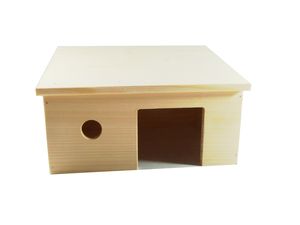 Truhlářství Zimný Domek pro morče šikmá střecha 26 x 14,5 x 18,5 cm ZV 123