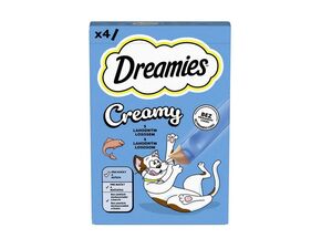 DREAMIES Creamy s lososem 4x10g