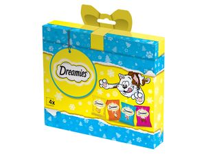 Dreamies vánoční balíček kuřecí, hovězí,losos, sýr á 30 g