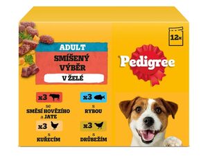 Pedigree Adult kuře & jehně & drůbeží & hov. maso 12 x 100 g