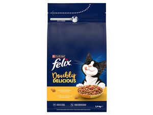 Felix 1,400 kg Doubly Delicious Adult s kuřetem a krůtou