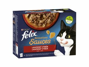 Felix Sensations Sauces Multipack 12 x 85 g hovězí/jehněčí/krůta/kachna v och. omáčce