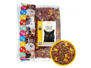 FINE CAT Exclusive drůbeží se zeleninou a polštářky 400g