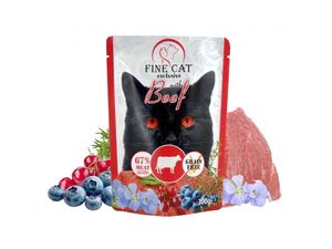 Fine Cat Exclusive XXL kapsa pro kočky s hovězím 300 g v omáčce