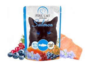 Fine Cat Exclusive XXL kapsa pro kočky s lososem 300 g v omáčce