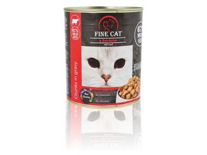 Fine cat 830 g hovězí v omáčce konzerva