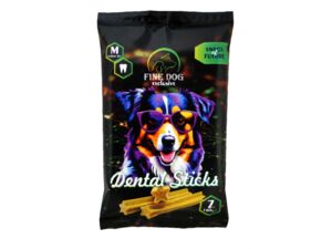FINE DOG Exclusive Dental Sticks pro psy "M" 180g, 7ks kříž
