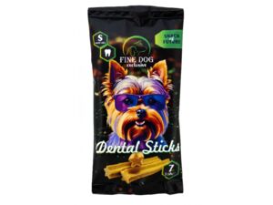 FINE DOG Exclusive Dental Sticks pro psy "S" 110g, 7ks kříž