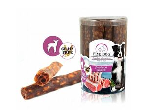 Fine Dog Fon funkční masová tyčinka jehněčí 25 ks v dóze