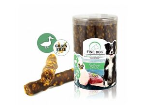 Fine Dog Fon funkční masová tyčinka kachní 25 ks v dóze