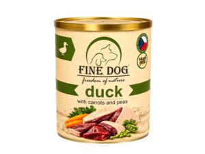 FINE DOG FoN Grain-free konzerva kachní s mrkví a hráškem 800 g