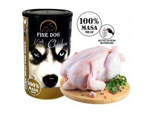 Fine dog 100% masa extra celé kuře 1200 g