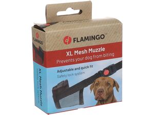 Flamingo fixační náhubek pro psy  XL  41-74 cm, 23-27 cm /labrador/ černý