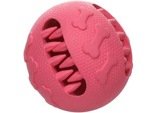 Flamingo hračka pro psa miček na pamlsky 7,6 x 7,6 x 7,6cm guma červená