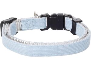 Flamingo obojek pro kočky 10 mm x 20-34 cm s rolničkou,nylon modrý