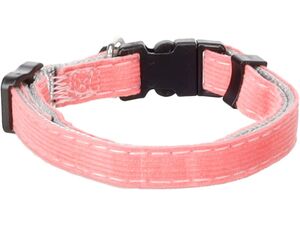 Flamingo obojek pro kočky 10 mm x 20-34 cm s rolničkou,nylon růžový