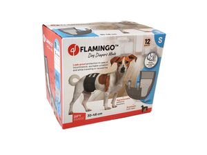 Flamingo papírové pleny pro psy S 30-46 cm  při inkontinenci /jack russel / 12 ks