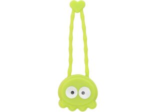 Flamingo LED svítící přívěšek silikonový s baterii zelený