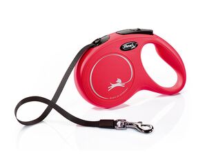 Vodítko flexi new classic M 25 kg x 5 m, pásek, červené