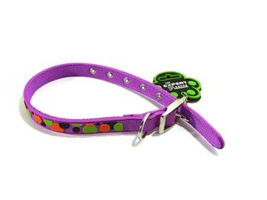 Tatrapet Pet Expert obojek na psa 12 mm x 25 - 30 cm 3D podklad fialový