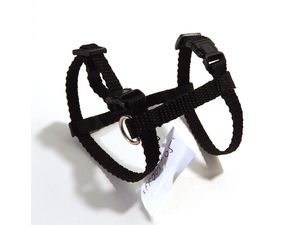 Sedlářství Doležel Postroj pro psa clasik H 1 10mm/11-18/15-25cm nylon černý