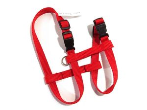 Postroj pro psa clasik H 3 15mm/20-31/26-40cm nylon červený