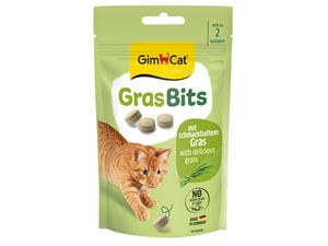 GIMCAT GRAS BITS tabletky s kočičí trávou 40g