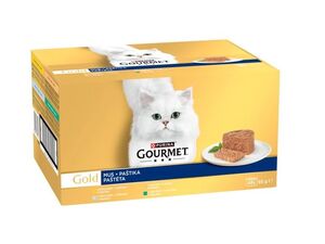 Gourmet gold 85 g Savoury Cake 48 x 85 g kuře,krůta,králík,mořské ryby paštika