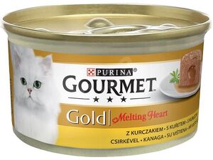 Gourmet gold Melting heart 85 g s kuřetem paštika SLEVA 456
