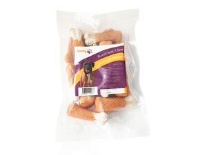 Hanny Food buvolí kost s kuřecím masem 7,5cm 500g