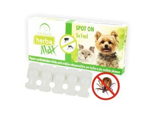 Herba Max Spot-on 5 x 1 ml antiparazitní pro psy a kočky