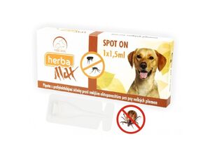 Herba Line Spot-on 1 x 1,5 ml antiparazitní pro velké psy 10.046