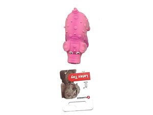 Flamingo hračka pro psa prasátko s fleky 10 cm pískací latex růžová doprodej