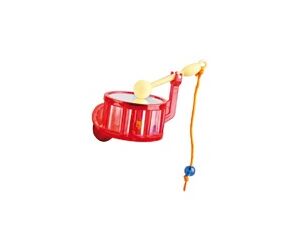 Flamingo hračka bubínek 8 cm pro malé papoušky