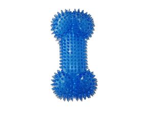 Tatrapet hračka pro psa kost s ostny 12 cm, guma, modrá